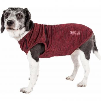 PetLife 4‑Way Stretch Dog Tee – XS Red