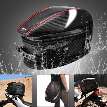 Saco de Baúl Wosawe con Asiento Retro y Accesorios para Motocicleta