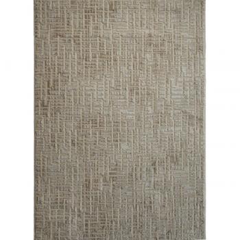 Tapis moderne beige motif géométrique 120x170