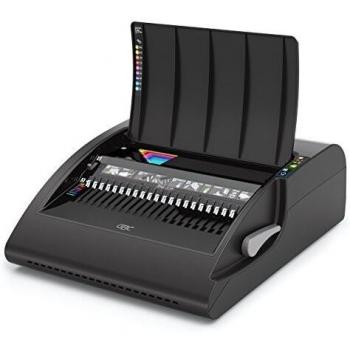 Rilegatrice con fascetta e foro per combinatore di marca GBC, modello Combbind C210E