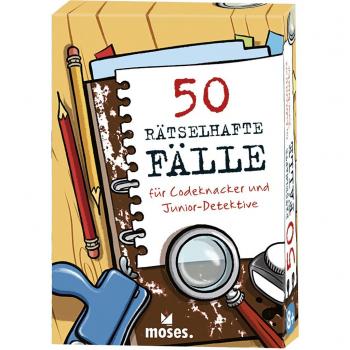 Kartenspiel: 50 rätselhafte Fälle für Codeknacker und Junior-Detektive von Moses