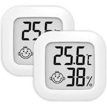 2 Pack Mini Digital Hygrometer and Thermometer for Indoor Use