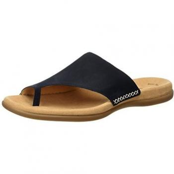 Gabor Schuhe für Damen, Lanzarote Clogs, Nubukleder, Blau, Größe 43 EU