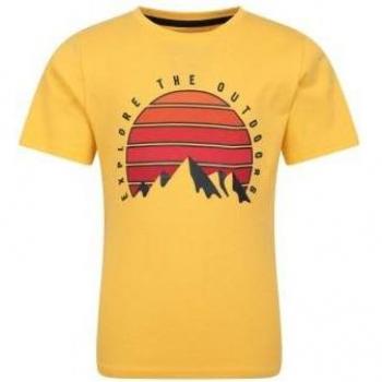 Kids Organic Sunset Adventure T-Shirt 13 Years by Mountain Warehouse