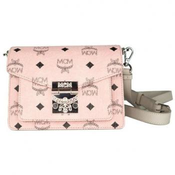 Women's MCM Patricia Medium Crossbody Bag in Pale Pink Size ONE size