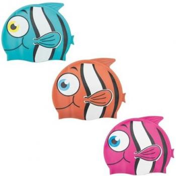 Traesio Natación Niño – Cascucha de Silicona con Diseños Surtidos