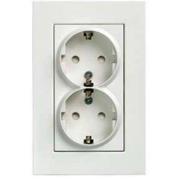 Doppel-Schuko-Steckdose Delta Miro 250V 5UB2213-3