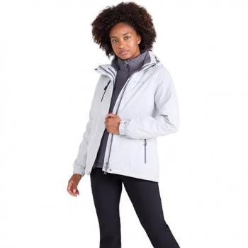 All‑Weather 3‑in‑1 Waterproof Coat – White, Women’s, Size 6