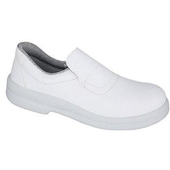 Sécurité Cuisine Tony Blanc Mocassin 45 – Résistance Glissade Acier
