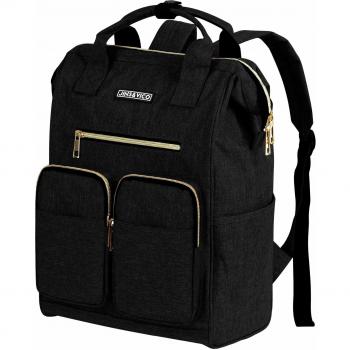Studenten‑Rucksack Black 13″ – leichter Tagesrucksack mit Laptop‑Fach