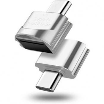 OTG Type-C Mini Metal Card Reader USB 3.1 for Micro SD TF Cards