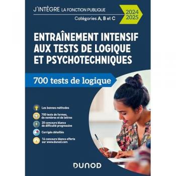 Entraînement intensif aux tests de logique et psychotechniques