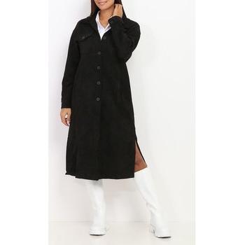 Jacket Couture Suédine Noir Femme