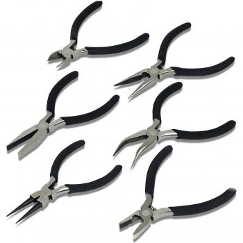 Kit pinze di precisione auto-aprenti 6 pezzi Brüder Mannesmann M10846