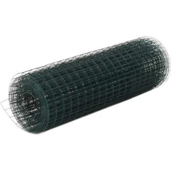 Grillage Vert en Acier avec Revêtement PVC 10x0,5 M