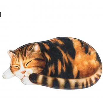 Tapis animalier chat sommeil