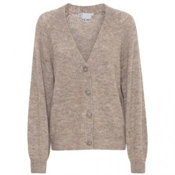 Strickpullover „Ichi Kamara“ – Größe M – Braun (Fungi) – Polyacryl/Polyester/Alpaka Mix – Cardigan‑Stil