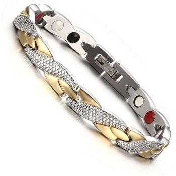 Bracelet Soin Santé Magnétique Torsadé Femme