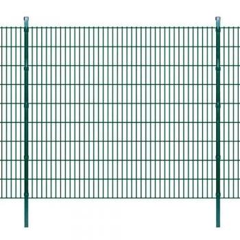 Pannelli di recinzione 2D vitaXL, 18 pezzi, dimensione 2008x1830 mm, 36 m in verde