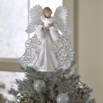 Colgante de copa de árbol de Navidad de ángel
