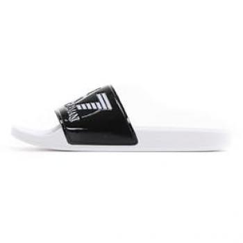 Tongs EA7 Water Sports Blanc Noir Brillant