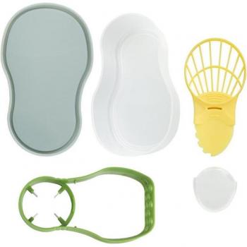 Kit Cuisine 5-en-1 : Trancheur, Éplucheur, Noyau d'Avocat et Coupe-Fruits