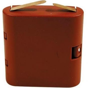 4er Pack Batterie-Box mit Adapter: Akkus statt Flachbatterie (3x AA)