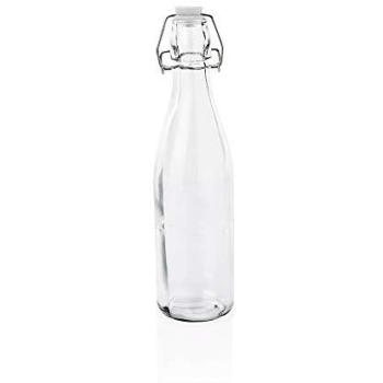 Bouteille en verre avec bouchon à bascule