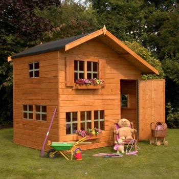 8ft x 6ft Mercia Kid's Two-Story Playhouse