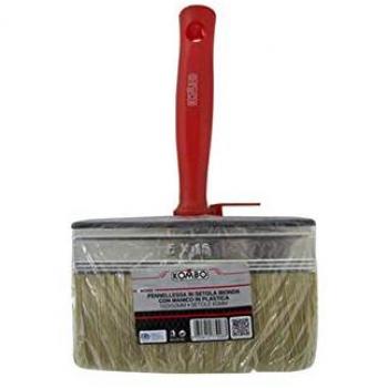 Pennello per plafone con setole bionde e manico plastico 60 mm