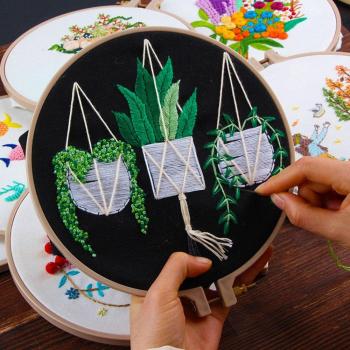 DIY Plant Pattern Needlework Set