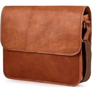 Berliner Bags Laptoptasche Ghent – Leder‑Umhängetasche 15–15,4 Zoll, Braun, für Männer & Frauen
