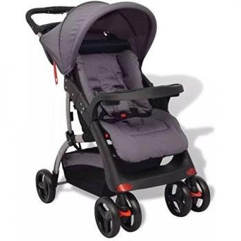VidaXL Babybuggy Grau 102 × 52 × 100 cm