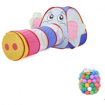 Pop-up Zelt für Kinder mit Tunnel und Schwimmbad – Innen