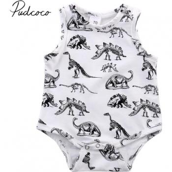 Summer Dino Cartoon Bodysuit