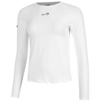 Camiseta femenina manga larga Endless Drew color blanco