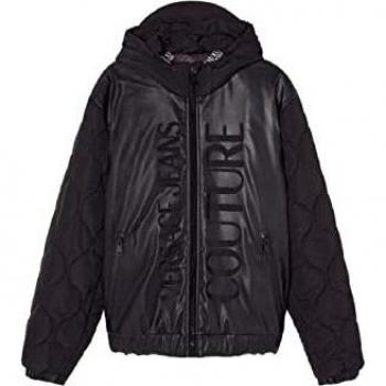 Giubbotto Versace Jeans Uomo 73Up406 R Logo Ricamato Coated Supersoft 73Gas406Cnecj 48 Black