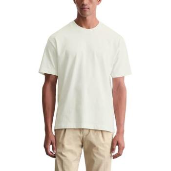Unifarbenes Rundhals T-Shirt aus schwerem Jersey