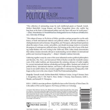 War Peace and International Political Realism