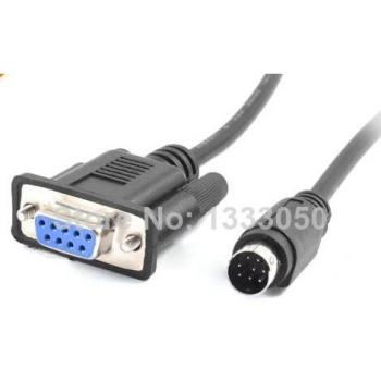 Delta DVP/EasyView MT6070 Programming Cable 9.8Ft Mini Din to RS422