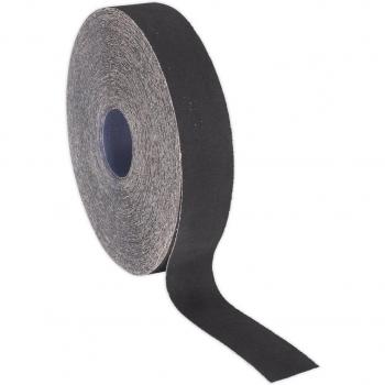 Sealey Blue Twill Emery Roll 25mm x 50m 80 Grit