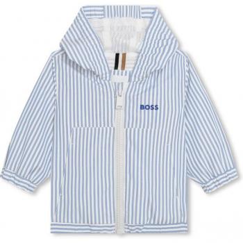 Boss Kinderjacke mit Kapuze und gestreiftem Design