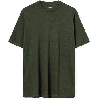 Olive-T-Shirt Herren XL – Knowledge Cotton