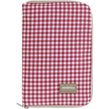 Cambrass Portadocumentos Vichy Rojo 3x19x27 Cm