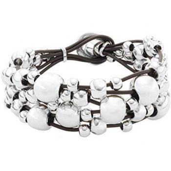 Pulsera Multivitaminas con aleación bañada en plata de ley de UNO de 50