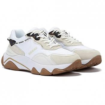 Sneakers da donna Guess Micola Logo, Montante White, 37 EU