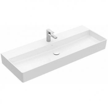 Lavabo mural de cerámica blanca Villeroy & Boch Memento 2.0 1200x470