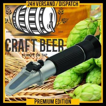 Bierrefraktor OCS.tec – Zuckergehalt & Würzesteller für Heimbrewer – ATC R04