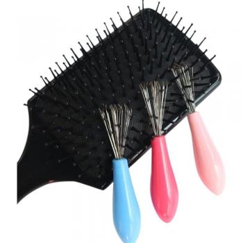 Embedded Tool Hair Brush Comb Cleaner