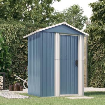 VidaXL Garden Shed Gray 49.6x38.4x69.7 Galvanized Steel